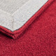 Ručně všívaný kusový koberec Asra wool červená