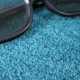 Ručně všívaný kusový koberec Asra wool petrolej