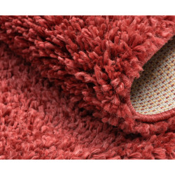 Kusový koberec My Shaggy weinrot kruh