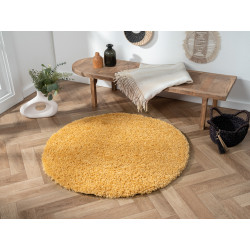 Kusový koberec My Shaggy goldgelb kruh