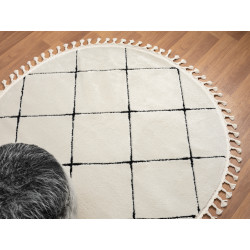 Kusový koberec Moroccan Vision weiß kruh