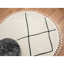 Kusový koberec Moroccan Oasis weiß kruh