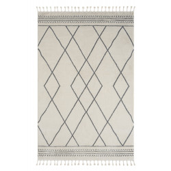 Kusový koberec Moroccan Desert weiß-schwarz kruh