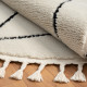 Kusový koberec Moroccan Charm weiß kruh