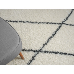 Kusový koberec My Shaggy Raute  creme