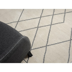 Kusový koberec Moroccan Desert weiß/schwarz