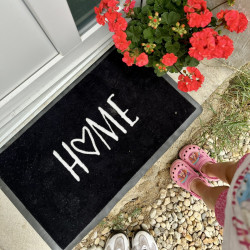 Protiskluzová rohožka Home 104503 Anthracite/Cream - na ven i na doma