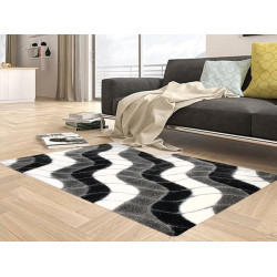 AKCE: 120x180 cm Kusový koberec Seher 3D 2616 Black Grey