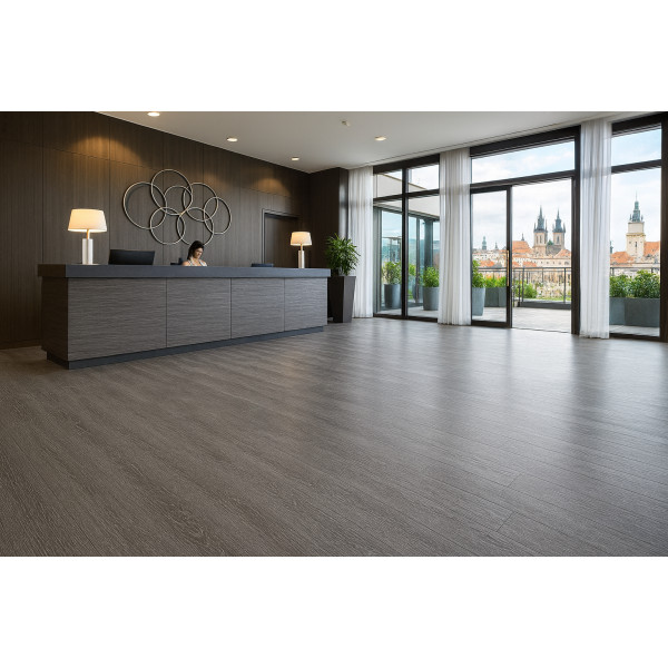 PVC podlaha - lino Flexar Nerok 1430 Oak Select Dark Grey