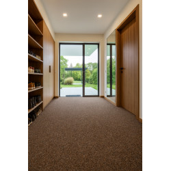 Metrážový koberec Rambo 80 hnědý, zátěžový