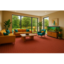 AKCE: 119x205 cm Kusový koberec Udinese terra - neúčtujeme odřezky z role - obšitý ze všech stran