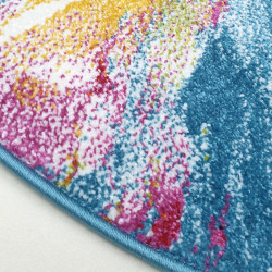 Kusový koberec Fantasy 814-61 lila/blue kruh