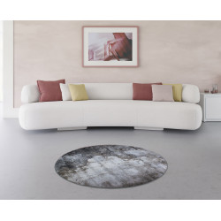 Kusový koberec Universe 841-86 grey/beige kruh