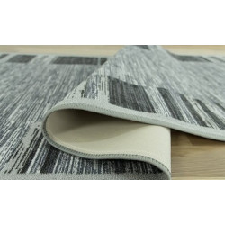 AKCE: 240x110 cm Protiskluzový běhoun na míru Adagio 19 šedý - obšitý ze všech stran