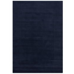 Kusový ručně tkaný koberec Tuscany Textured Wool Border Blue