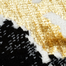 Kusový koberec Allure 1963 black/gold kruh