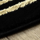 Kusový koberec Allure 1968 black/gold kruh