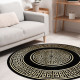 Kusový koberec Allure 1968 black/gold kruh