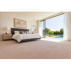 Metrážový koberec Ester / 73 Krémový, zátěžový