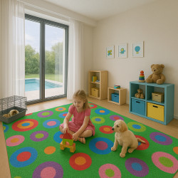 AKCE: 100x300 cm Dětský metrážový koberec Candy 24