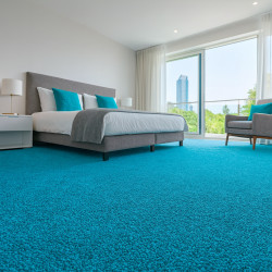 AKCE: 200x400 cm Metrážový koberec Eton Exklusive turkis - neúčtujeme odřezky z role