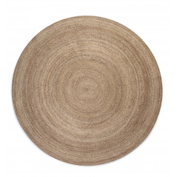 AKCIA: 100x100 (průměr) kruh cm Kusový koberec Jute Braided 106006 Grey Brown