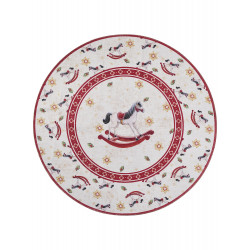 Kusový koberec Villeroy & Boch Toy's delight 106275 Cream, Red kruh