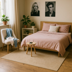 Kusový koberec Velur Ultra béžový čtverec