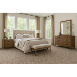 Metrážový koberec Optik 14 Hnědý