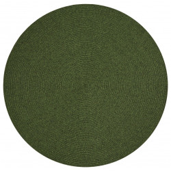 Kusový koberec Braided 105554 Green kruh – na ven i na doma