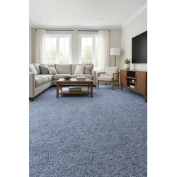 Metrážový koberec Velur Ultra tm. modrý