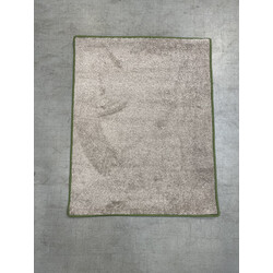 Akce: 102x80 cm Kusový koberec Capri béžový - zelené obšití