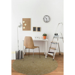 AKCE: 200x200 (průměr) kruh cm Kusový koberec Color shaggy béžový kruh