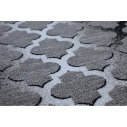 AKCE: 140x67 cm Protiskluzový běhoun na míru Zel 1017 Silver (Grey) - obšitý ze všech stran