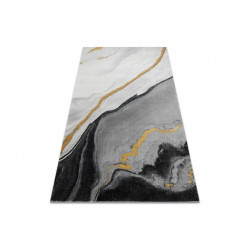 AKCE: 80x150 cm Kusový koberec Emerald 1017 black and gold