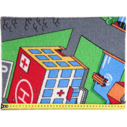 AKCE: 98x200 cm Dětský kusový koberec Little Village 90 - obšitý ze všech stran