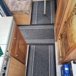 AKCE: 215x100 cm Běhoun na míru Promenade 8727 antra - obšitý ze všech stran