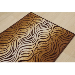 AKCE: 200x67 cm Protiskluzový běhoun na míru Zel 1014 Brown - obšitý ze všech stran