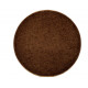 Kusový koberec Color Shaggy tmavě hnědý kruh