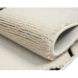 Kusový koberec Moroccan Desert weiß/schwarz