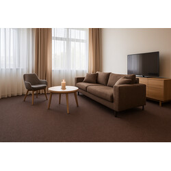 Metrážový koberec Cobalt SDN 64032 - AB tmavě hnědý, zátěžový