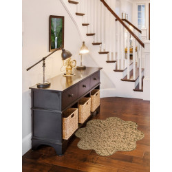 Kusový koberec Color shaggy béžový kytka