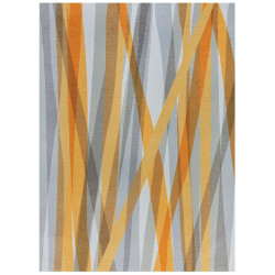 AKCE: 170x240 cm Kusový koberec Match Isabella Stripe Grey/Ochre