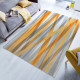 AKCE: 170x240 cm Kusový koberec Match Isabella Stripe Grey/Ochre