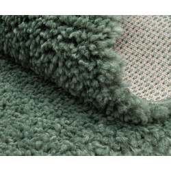 Kusový koberec My Shaggy hellgrün kruh