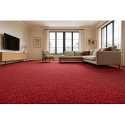 Metrážový koberec Balance 35 červený