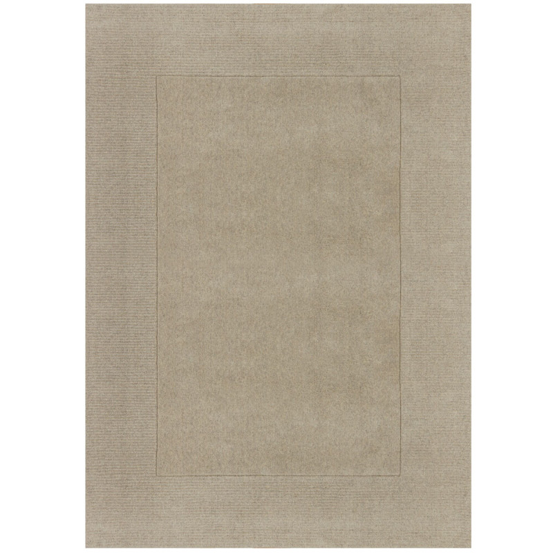 Kusový ručně tkaný koberec Tuscany Textured Wool Border Natural