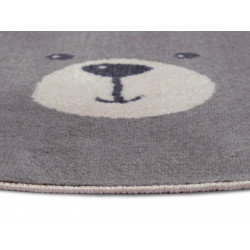 Dětský koberec Adventures 105964 Cream Grey kruh