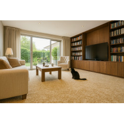 Metrážový koberec Color Shaggy béžový - neúčtujeme odřezky z role