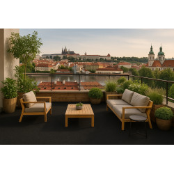 Umělá tráva Wembley jedinečná černá